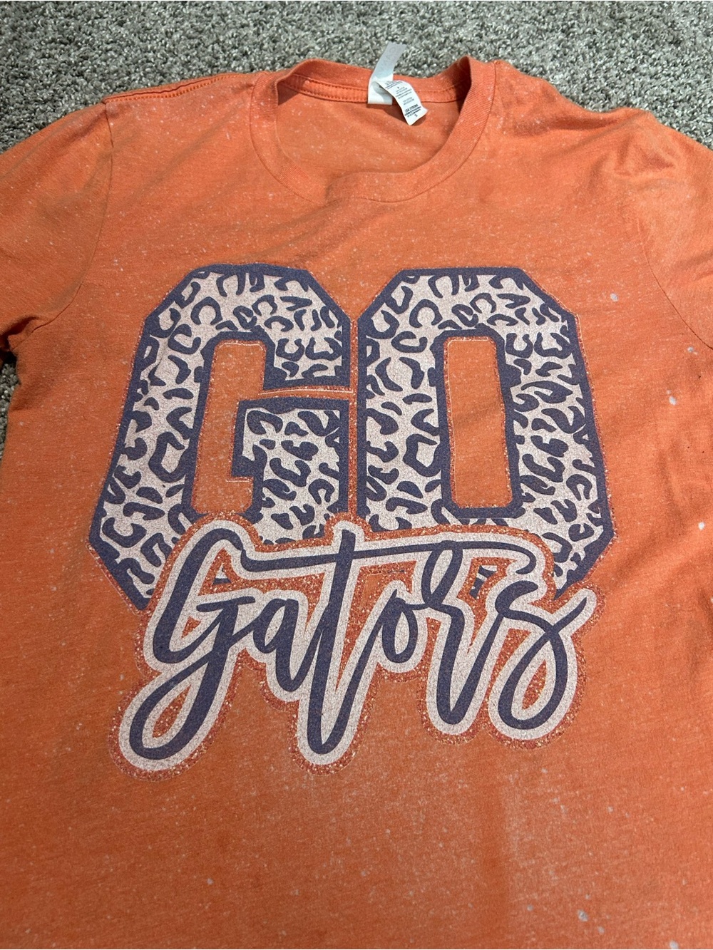 University of Florida Women’s Orange "Go Gators" Graphic Tee Size Small